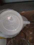 Pickers LOT: Vintage Glass Milk MCM Silver Cake Plate