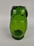 Vintage Pilgrim Glass Green Owl 4.5" Tall
