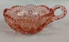 Antique Depression Era Pink Glassware 4 Pc Lot