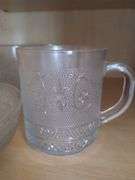 Anchor Hocking Manhattan Art Deco Bowl Set + Cups Saucers