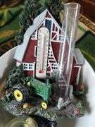 John Deere Decor LOT Tractors Tins Throw Blanket Toothpick Dispenser