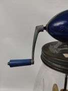 Antique Blow Butter Churn Britain Wood Paddle Glass Jar