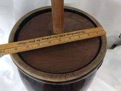 5 Gallon Butter Churn Crock Paddle Cover Primitive