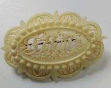 Jewelry Barclay Lavalier Blue Opalescent Moon Glow + Fern Pin