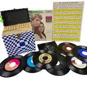 1960s Pop Music Records 45 RPM Tote Box