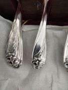 Vintage Flatware 1849 Rogers IS Daffodil Service for 12 + Serving Silverplate