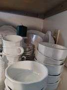 Over 50 Pcs Pfaltzgraff Heritage Stoneware White Dish Dinner Lunch Plates Bowls Serving