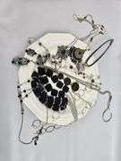 Vintage Jewelry Silver Black Necklaces Chunky Gem LOT