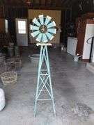 John Deere Windmill Yard Decor Metal Approx. 50" Tall