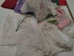 Lot Vintage Aprons Printed Sheer Lacy