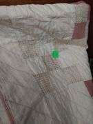 Irish Chain Quilt Hand Stitched Antique