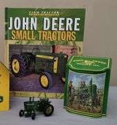 John Deere Tin Birdhouse Canister Book MIni Tractor - Bartkus Auctioneers