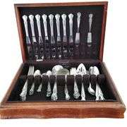 Vintage Flatware Old Company Plated Service for 8 + Serving Silverplate