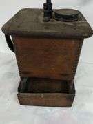 Antique Coffee Mill & Porcelain Vintage Donkey Made in Japan