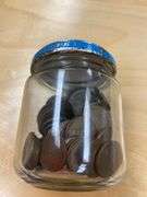 1/2 Jar of Solid Copper Pennies