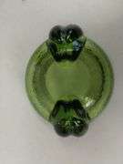 LOT Vintage Avocado Green Glass Vase & Bowls