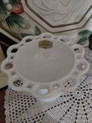 Vintage Christmas Decor Fitz Floyd Artware Milk Glass Candalabra