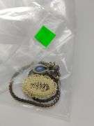Jewelry Barclay Lavalier Blue Opalescent Moon Glow + Fern Pin
