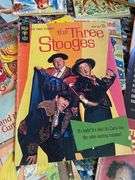 LOT Vintage Children's Little Golden Books Three Stooges Comics+