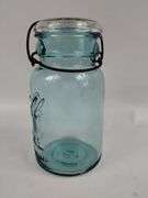 LOT 3 Antique Blue Ball Jars