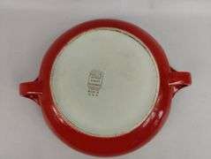 MCM Red Halls Kitchenware USA Covered Dish