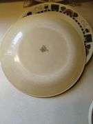 LOT of Corelle Sunflower Dishes & Metal Hen Egg Basket