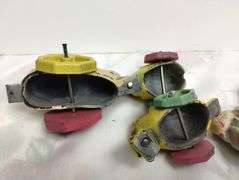 Vintage Antique Rubber Hen & Chicks Easter Train Bunny Lead Paint