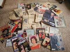 JFK Johnson Jackie O Newspapers Magazines
