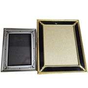 2 Antique Vintage Picture Frames Reverse Painted Art Deco
