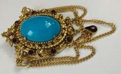 Vintage Costume Jewelry Florenza Brooch Pin Dangle *Miss Stone