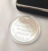 2001 Fine Silver Coin World Trade Center Towers 1 Troy Oz