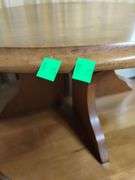 Vintage Round End Table Book Shelf Storage