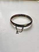 Sterling Hinge Bracelet & Salt Peppers + Unmarked Engraved Cuff