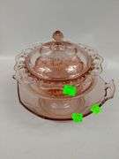 Antique Depression Era Pink Glassware 4 Pc Lot