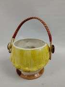 Vintage Ceramic Lipper & Mann Clown Cookie Jar Lid Handle Japan