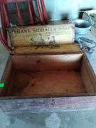 LOT Wooden Frank Siddalls Soap Box Kettle Red Chairs Box Handtools