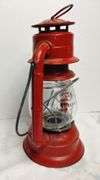 Vintage Dietz Red Metal Lantern Camping Railroad Style