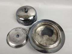 Vintage Communion Glasses Covered Metal Tray