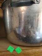 Vintage Large Century Aluminum Ware Pot No Lid Wood Handle Blk