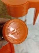 Vintage Orange Avocado Green S & P Shakers Decanter Vase