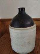 LOT Three Vintage Utility Jugs Crocks Stoneware