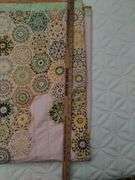 Bed Spread Quilted Blanket BoHo Bright Colors Stitched