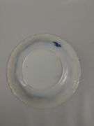 Antique Flow Glass Plates Blue Ornate Glenwood Johnson Bros. England
