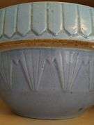 Pottery Mixing Bowls Blue Brown Glazed + Avilla HS 1950s Mugs