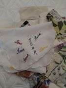 Lot Vintage Hankies Handkerchief Floral Colors