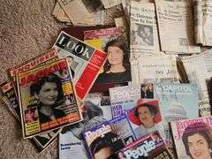 JFK Johnson Jackie O Newspapers Magazines