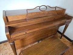 Howard Upright Piano Vintage Wood Playable or DIY Bar