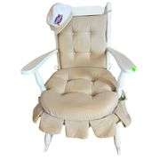Padded White Rocking Chair