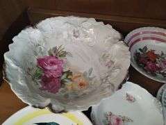 Pickers LOT: European Antique Bowls Plates Floral