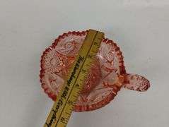 Antique Depression Era Pink Glassware 4 Pc Lot